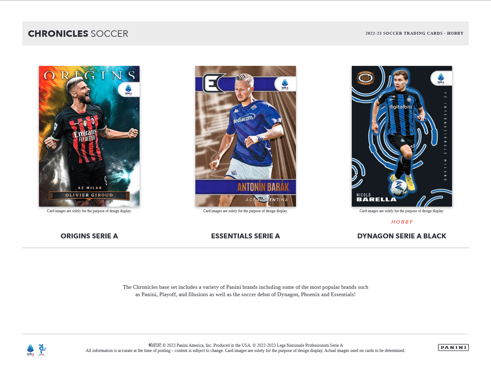 2022-23 Panini Chronicles Soccer Hobby Box