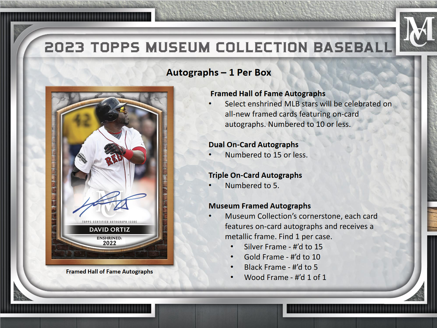 2023 Topps Museum Collection Baseball Hobby Box