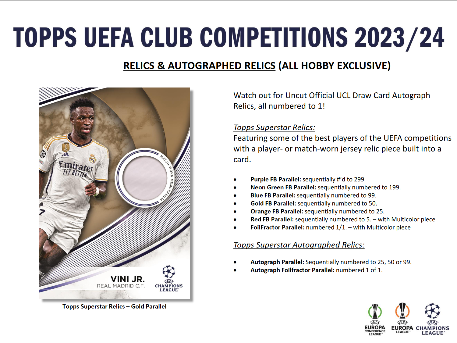 2023-24 Topps UEFA Club Competitions Soccer Hobby 12 Box Case